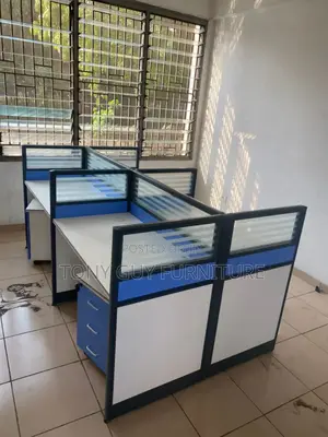 Blue and White Workstation