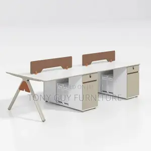 Wooden Four Seater Desk