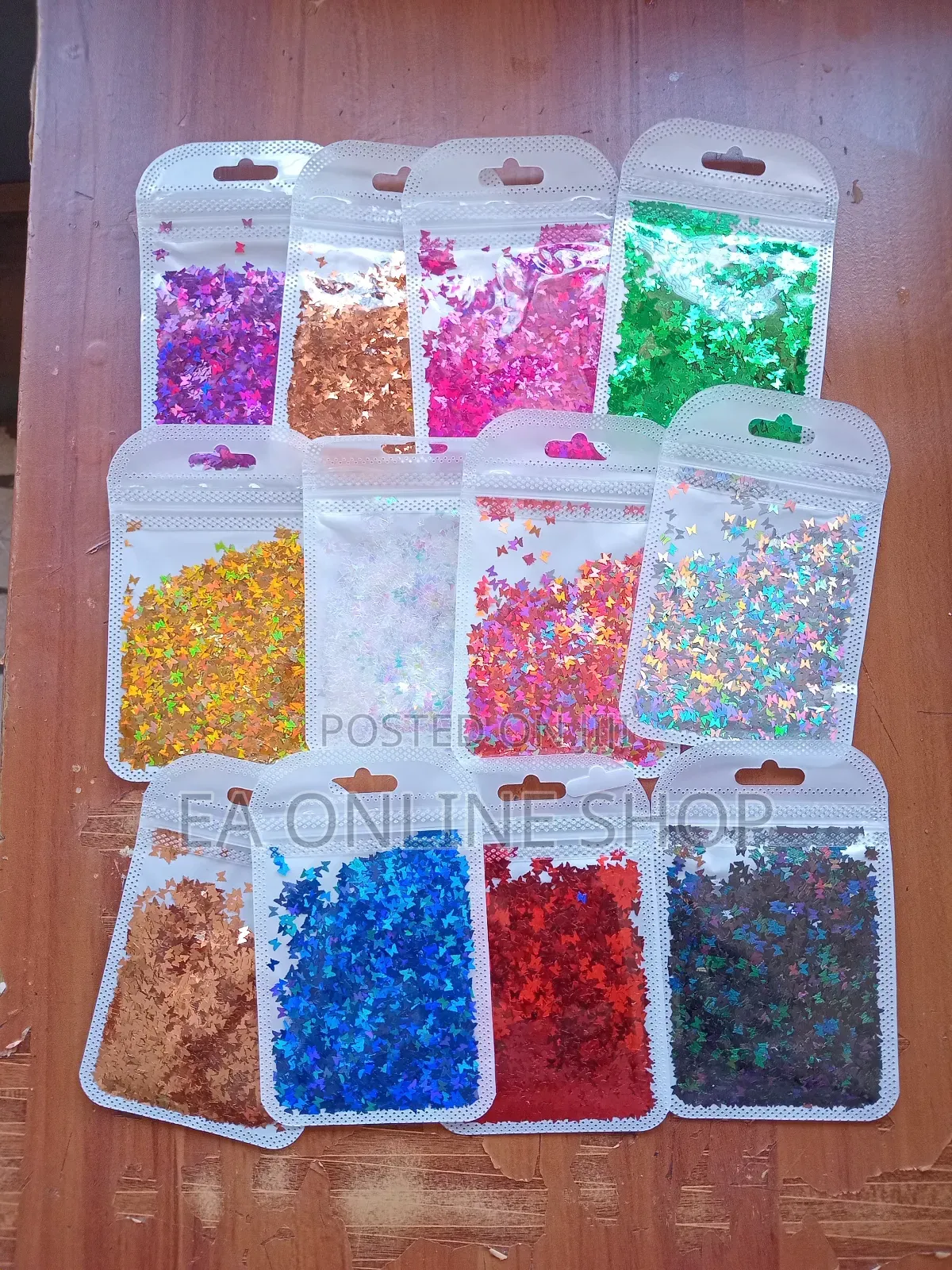 12 Pieces Colors Set Butterfly Glitters for Epoxy Resin Arts