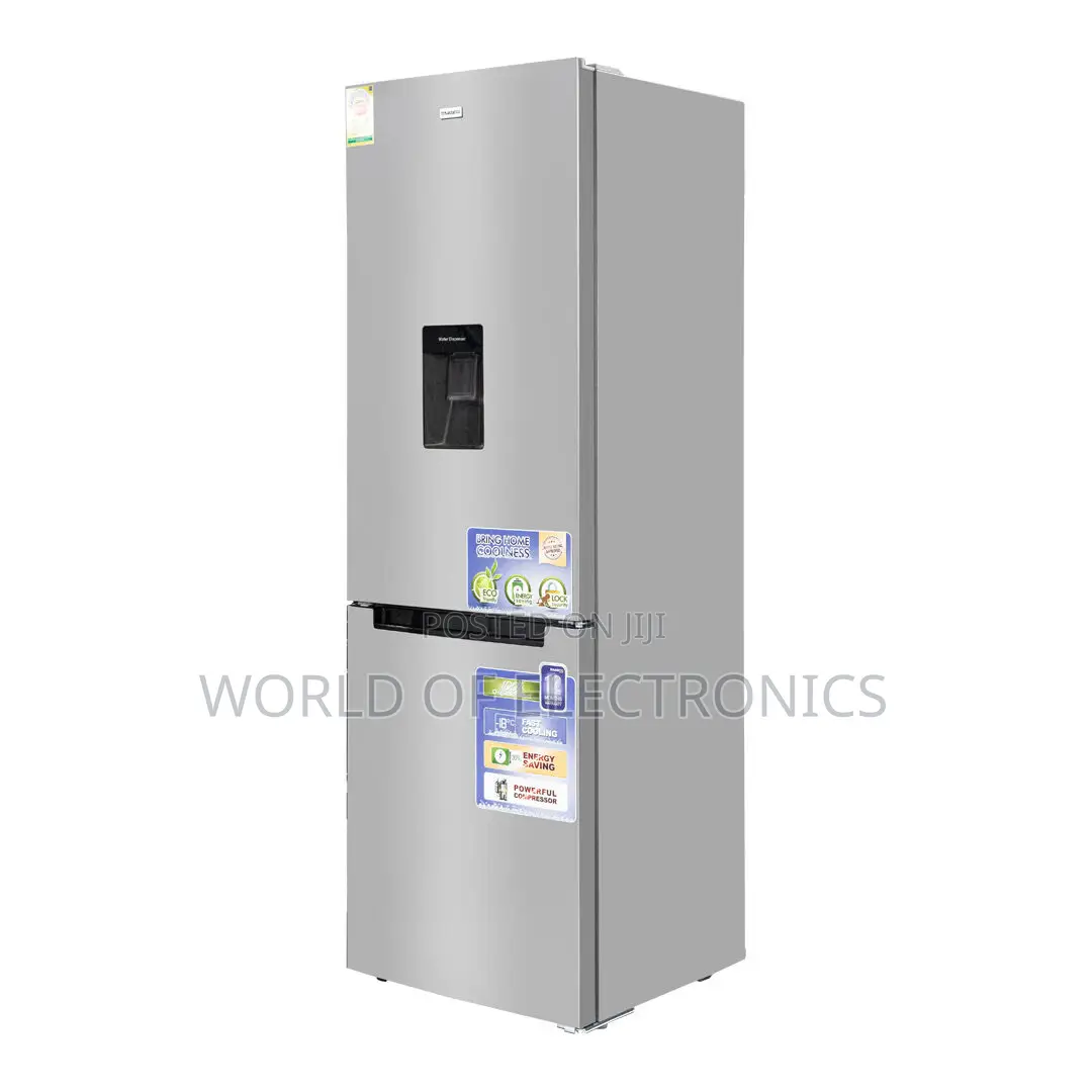 Nasco 309l Bottom Freezer Fridge W/ Water Dispenser