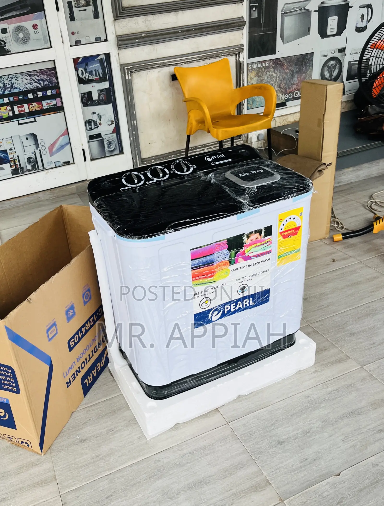 2025 Model Pearl 7kg Top Load Washing Machine + Spin Dry
