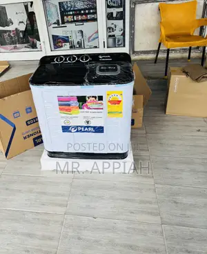 Twin Tub Electric Top Load 7kg Pearl Washing Machine.