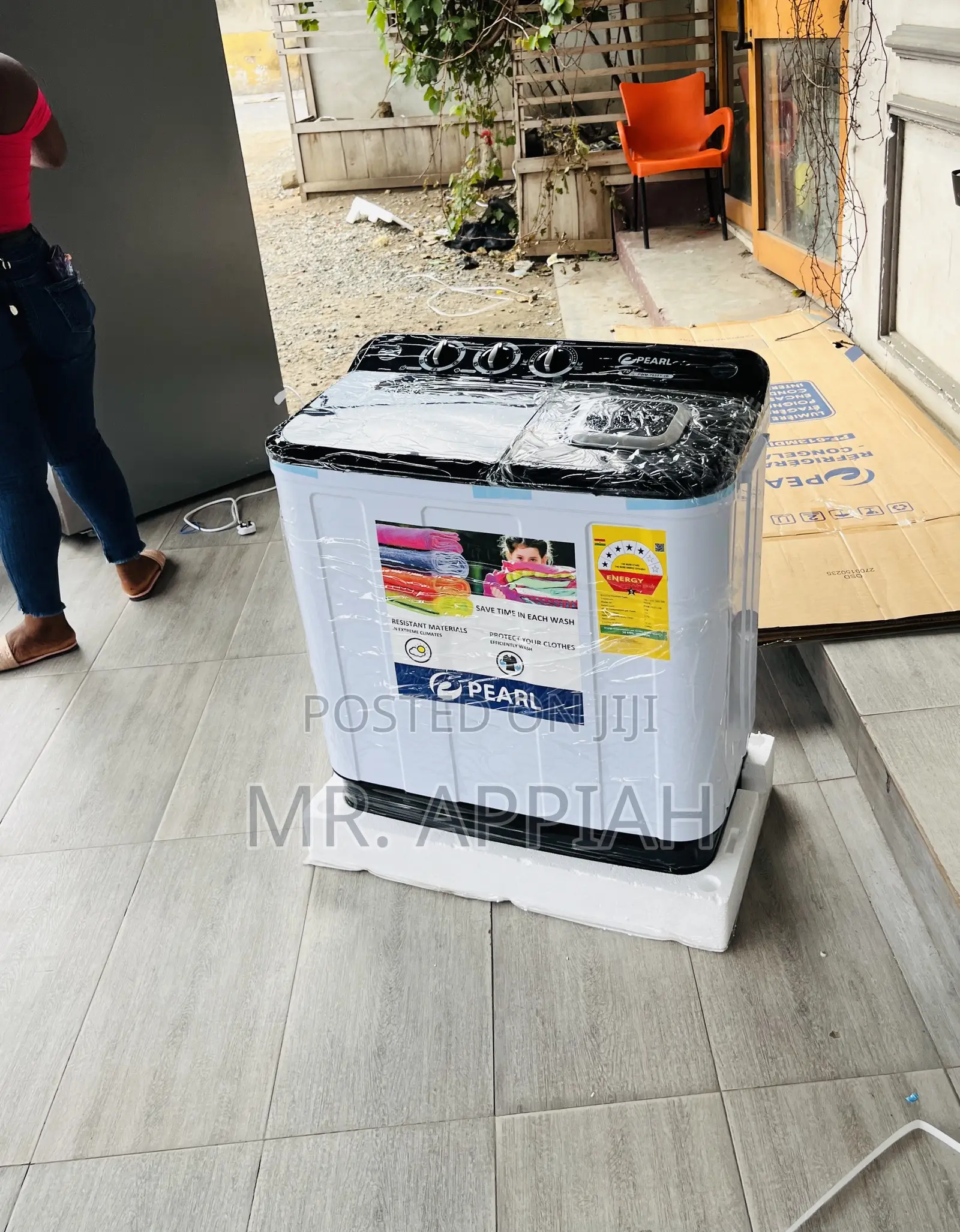 Washing Machine Pearl 7kg Top Load Washing Machine.