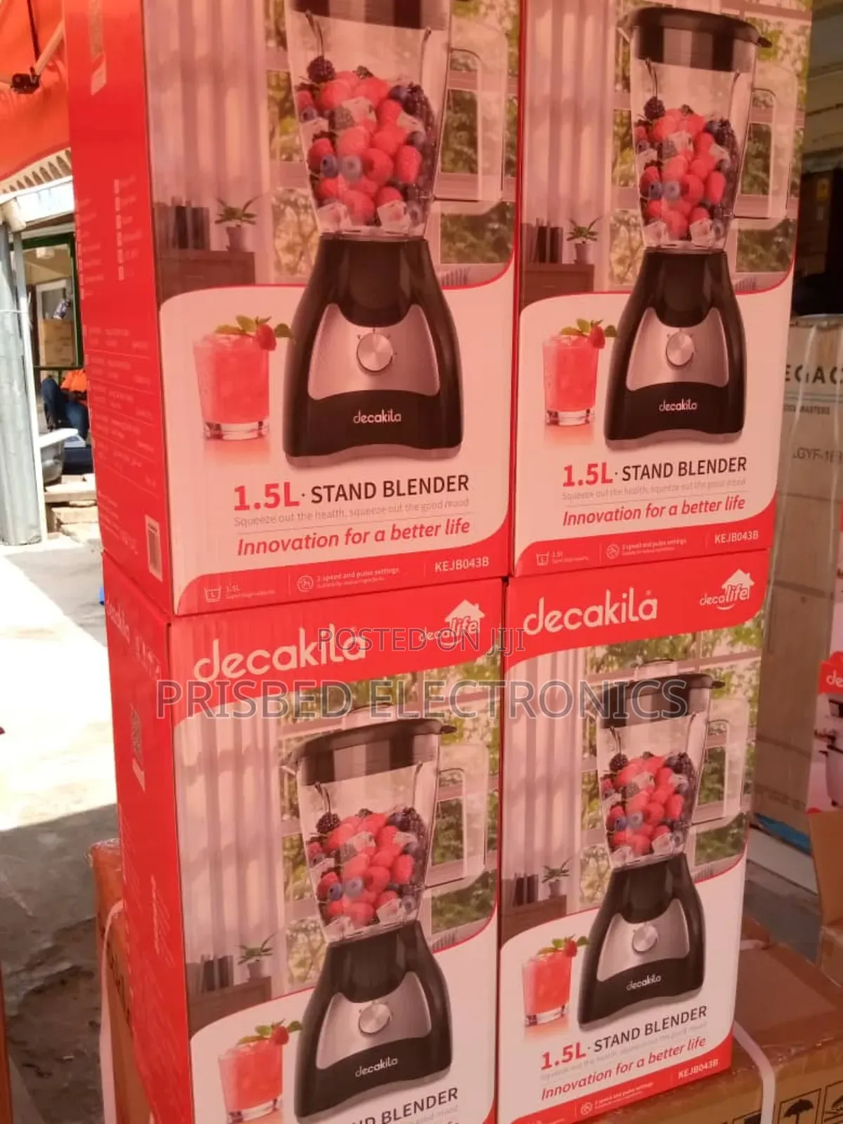 at Decakila Durable Blender 1.5 Litres (Black)