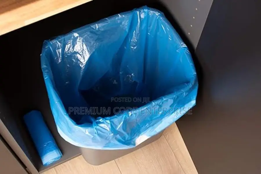 Trash Bag Bin Liners – Blue, 10l (100pcs/Pack)