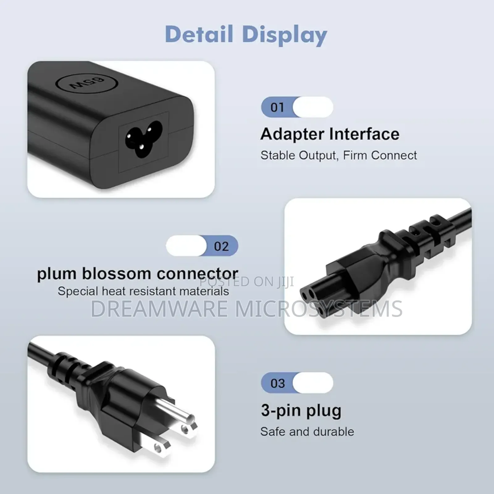 Dell Laptop Charger Usb C 65w 45 Watt - Slim Ac Adapter