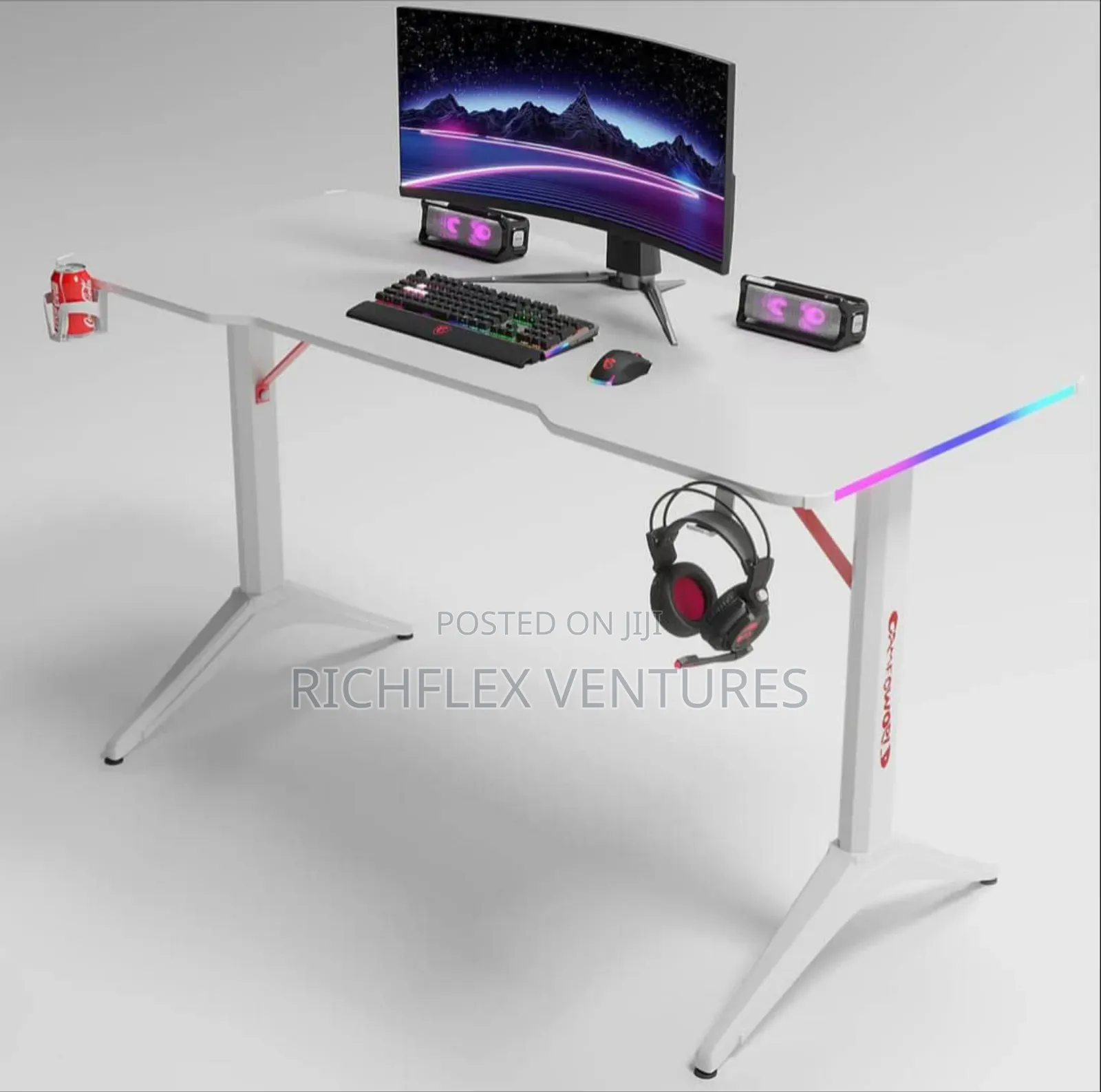1.4meter Miuz Ergonomic RGB Computer