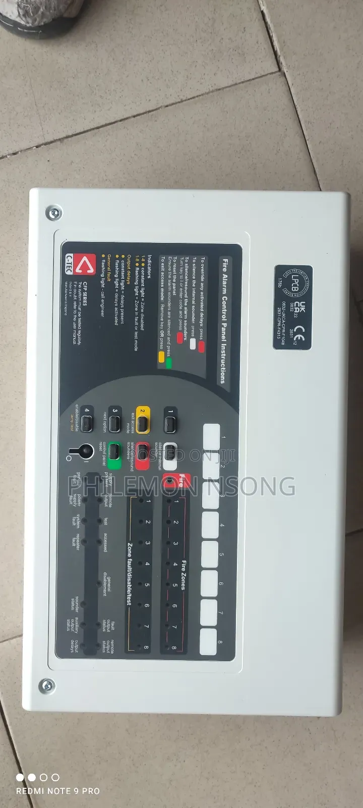2 Zone C-tec Conventional Fire Alarm Control Panel