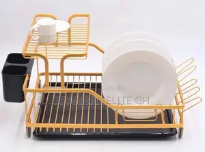 2 Tier Anti -Rust Drainer Dish Rack