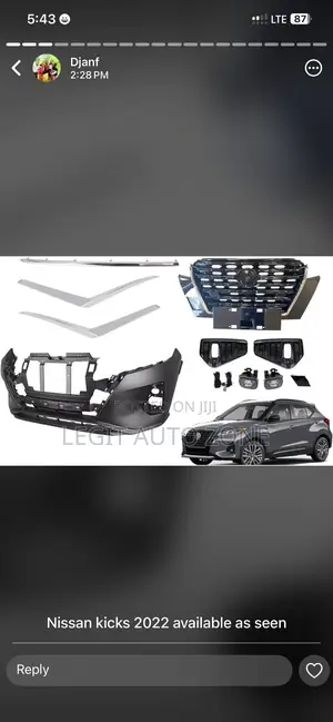 Nissan Kicks 2022,2023, Front Bumper Complete