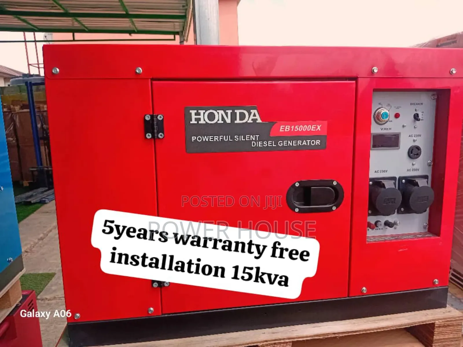 Aircool Silver Amp Honda Generator 16500watts 15kva 15kva
