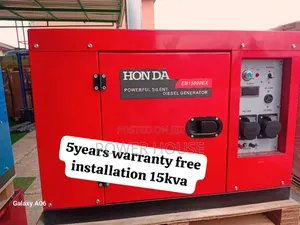 Aircool Silver Amp Honda Generator 16500watts 15kva 15kva
