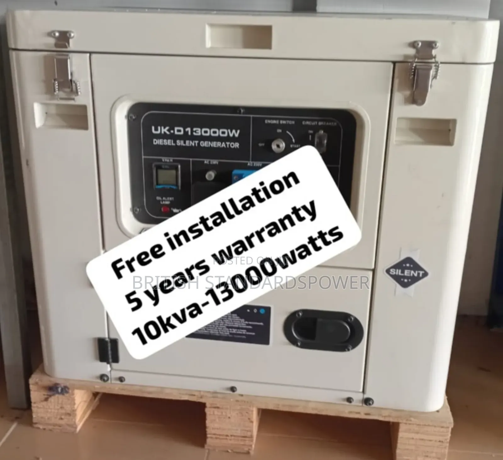 Regulated Power 10kva Silent Diesel Generator