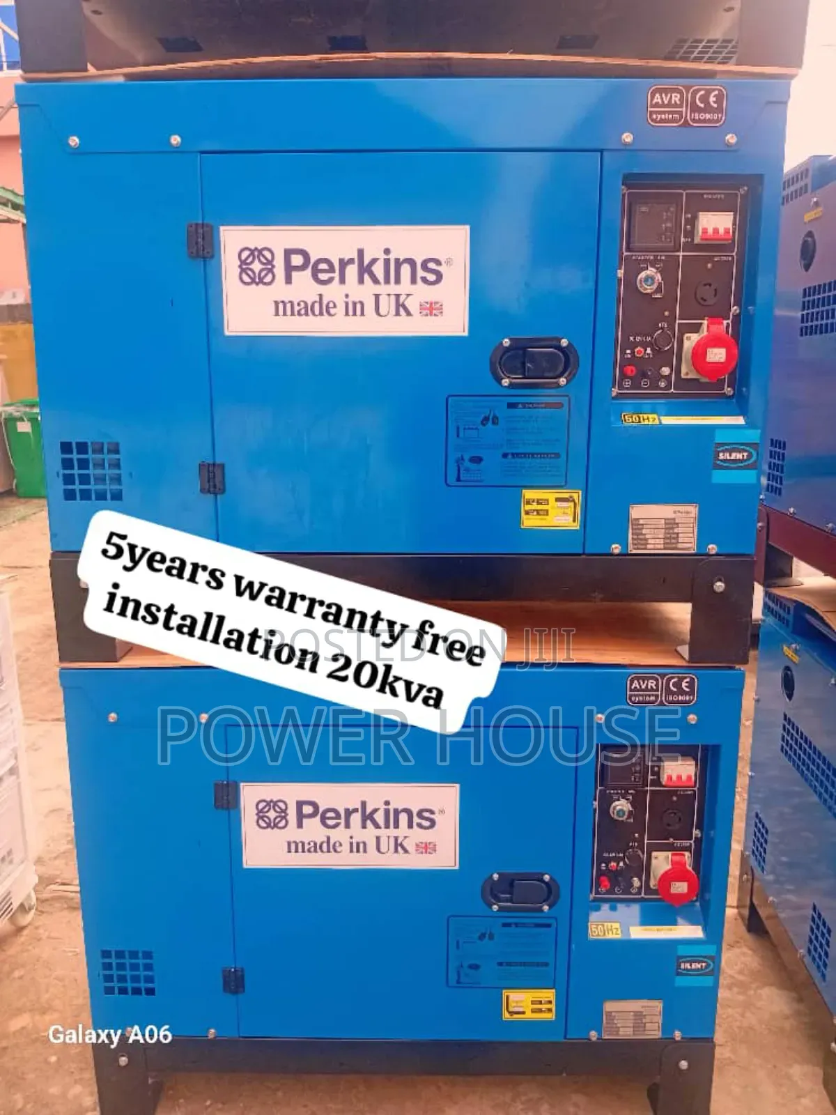 Aircool Noble Prime 22kva Perkins Diesel Generator 22kva