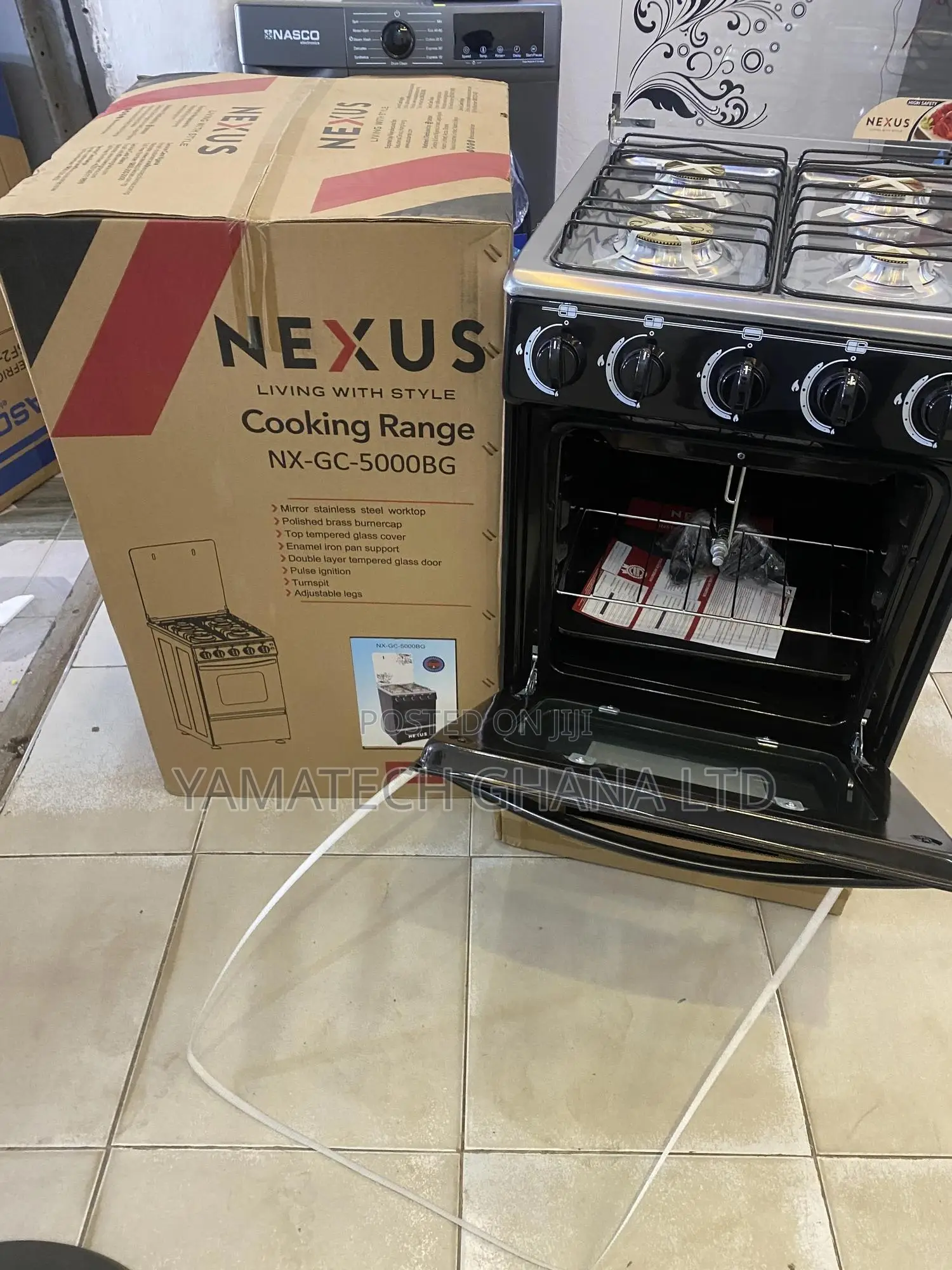 Nexus 50 by 50 Automatic Ignition Gas Stove With Spin Grill