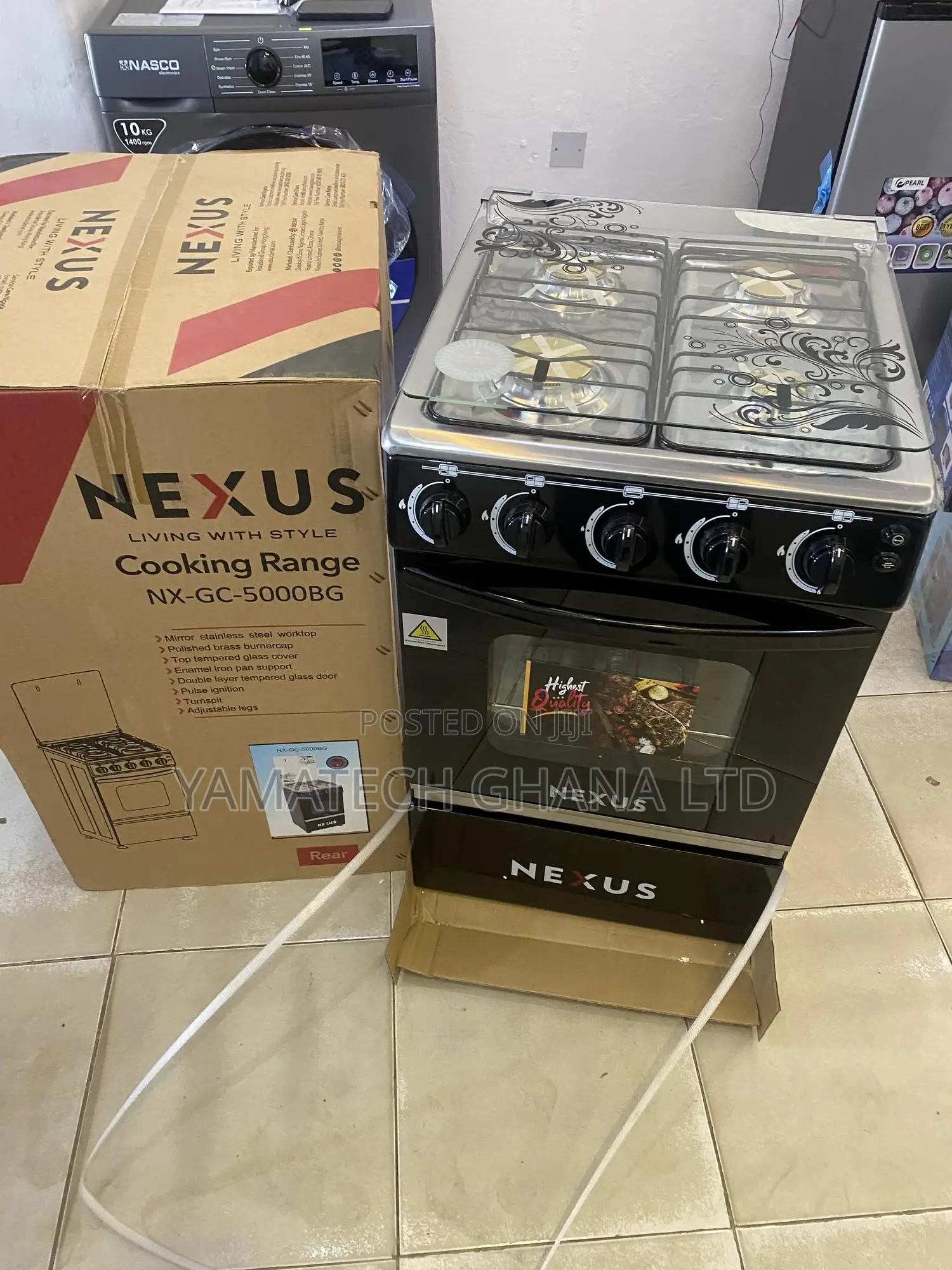 Nexus 50 by 50 Automatic Ignition Gas Stove With Spin Grill