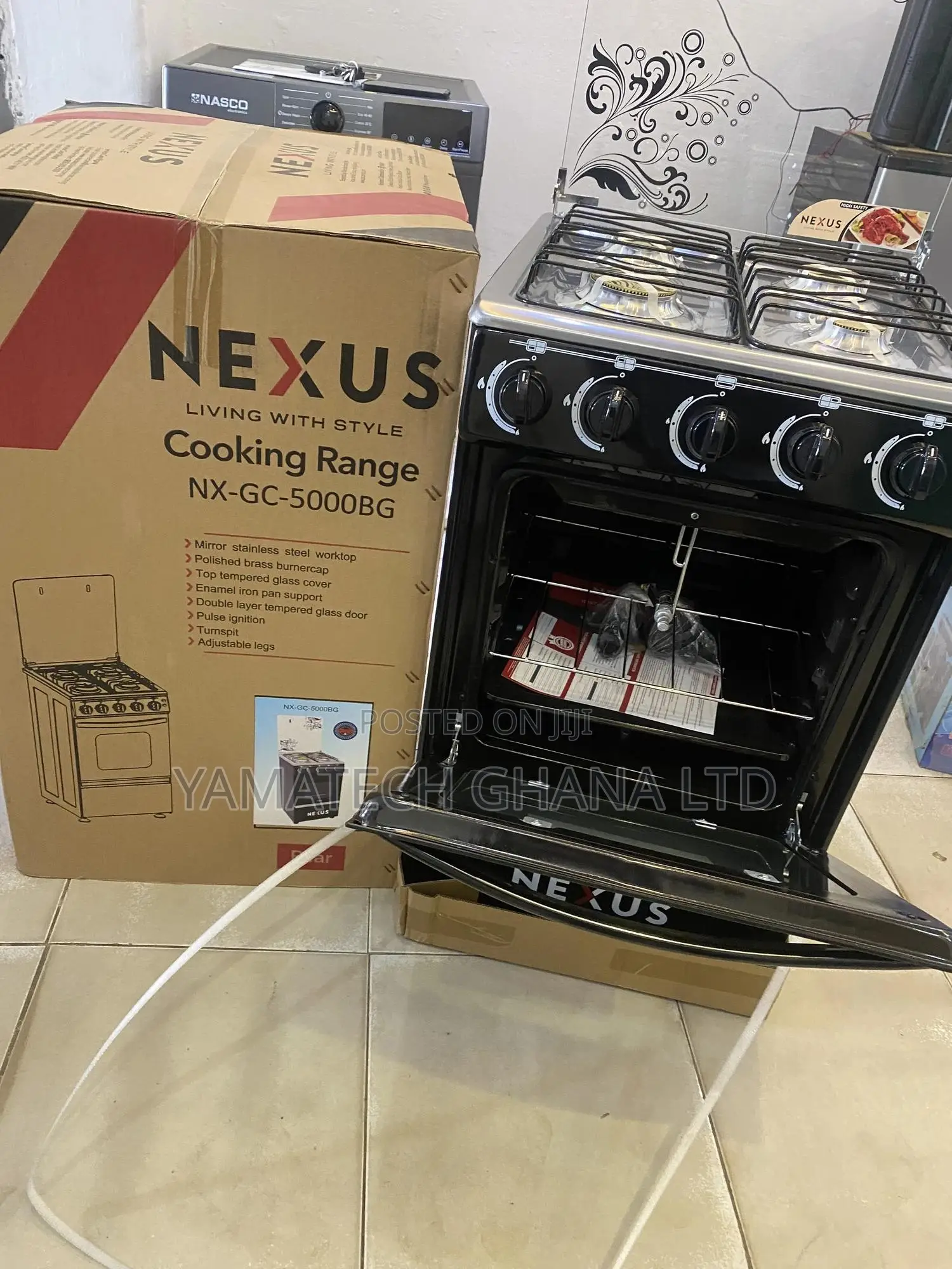 Nexus 50 by 50 Automatic Ignition Gas Stove With Spin Grill