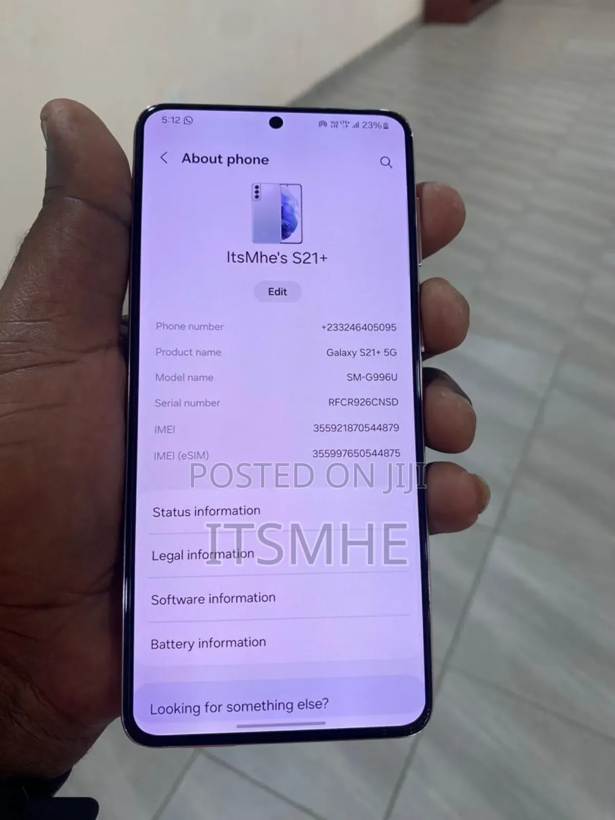 Samsung Galaxy S21+ 5G 128 GB Purple