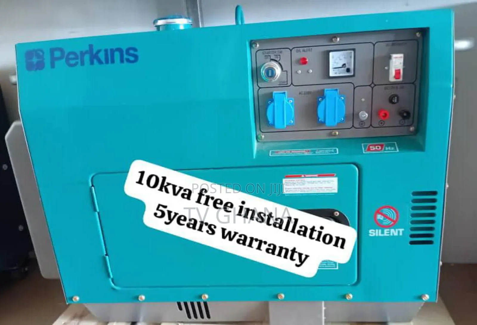 Exclusive 10kva Perkins Diesel Generator- Turquoise Blue