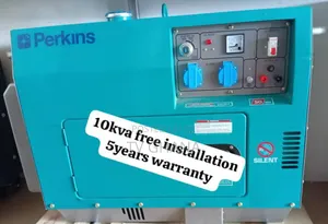 Exclusive 10kva Perkins Diesel Generator- Turquoise Blue