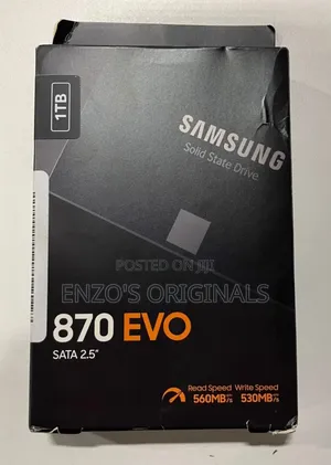Samsung 870 Evo 1tb Internal Ssd 2.5inch Sata Mz-77e1t0b/Am