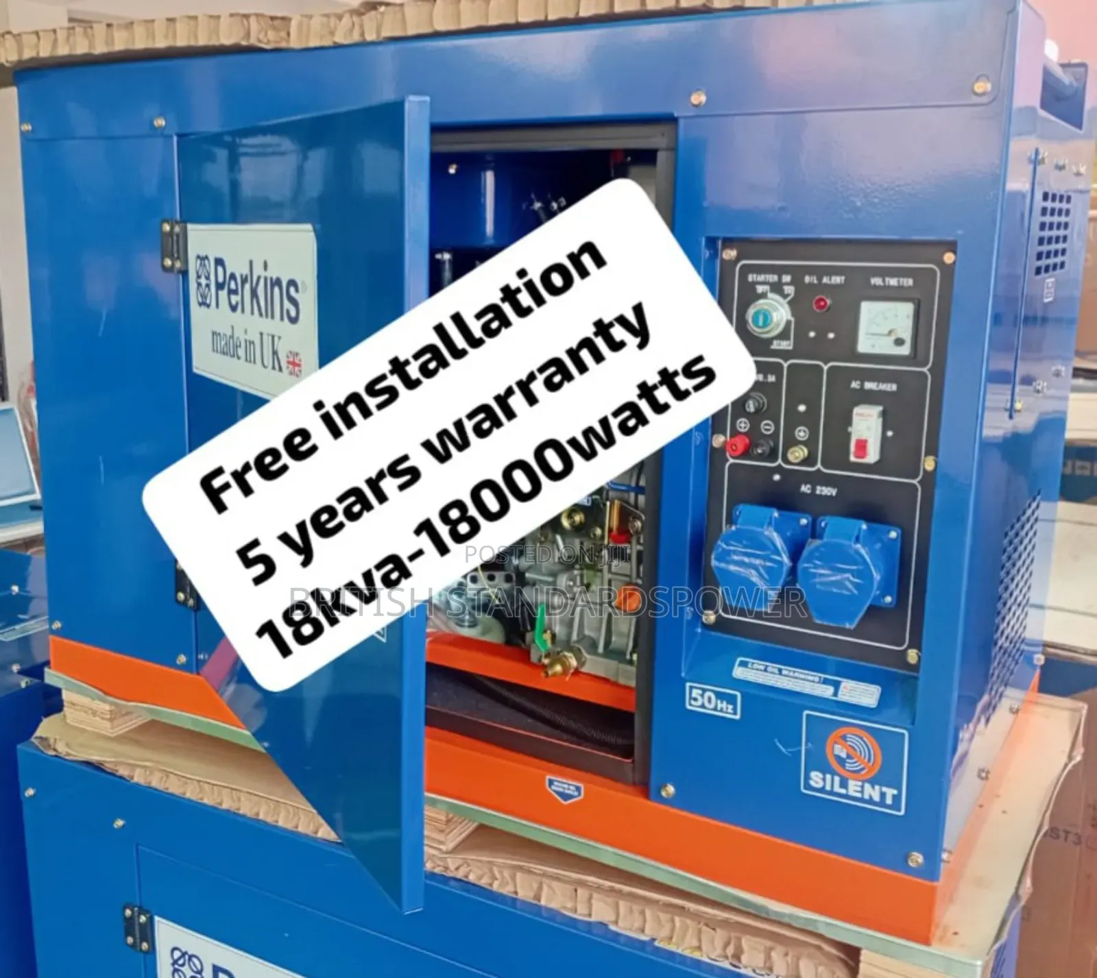 Protected Power 18kva Silent Diesel Generator