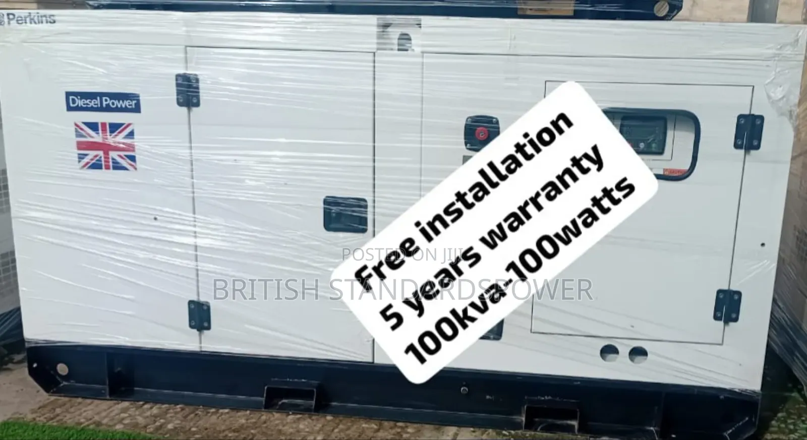 Stabilised Power 100kva Silent Diesel Generator