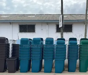 240l Plastic Dustbin With Wheels Lid
