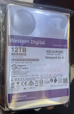 12 Tb Surveillance HDD for CCTV Western Digital Purple