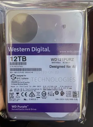 12 Tb Surveillance HDD for CCTV Western Digital Purple
