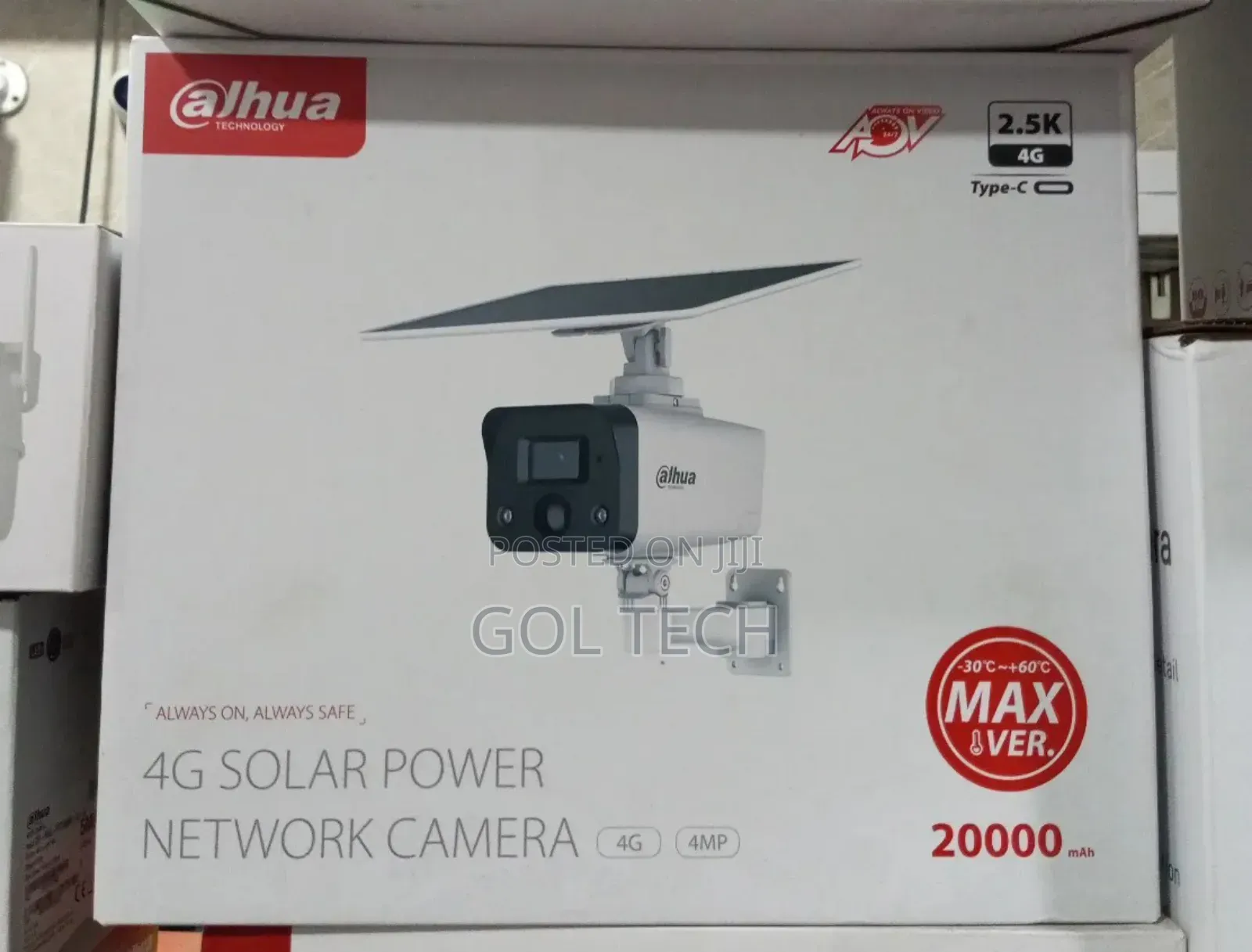 Dahua 4g Solar Camera Bullet With Motion 20000mah