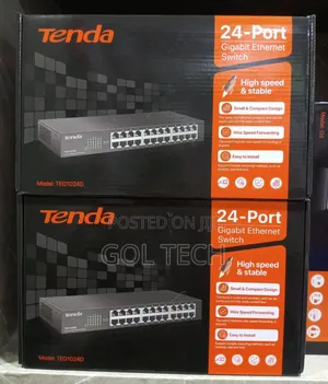 Tenda 24port Gigabit Ethernet Switch Teg1024d Rack Mount