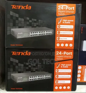 Tenda 24port Gigabit Ethernet Switch Teg1024d Rack Mount