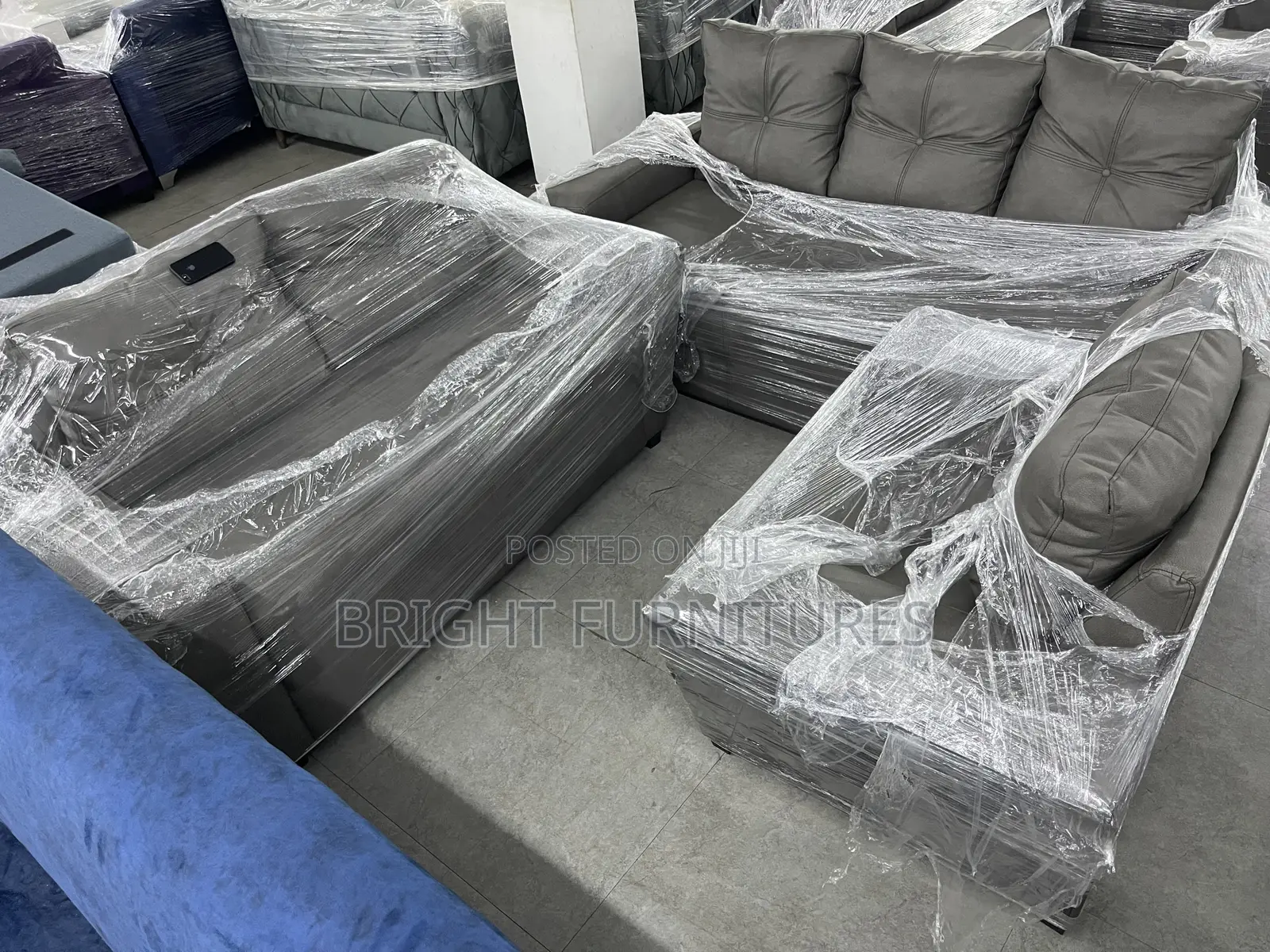High Quality Leather 3+2+1 Sofa Sets