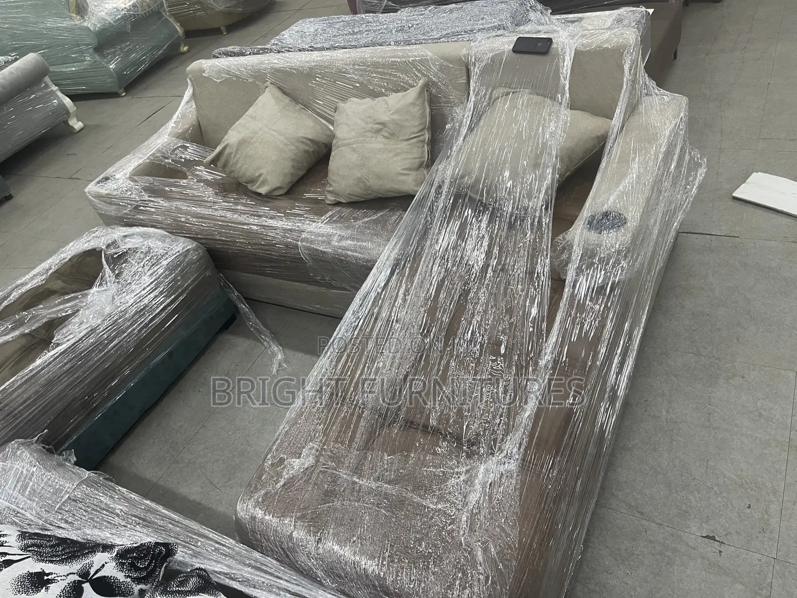 Modern L Shape Quality Sofa Available in Stock
