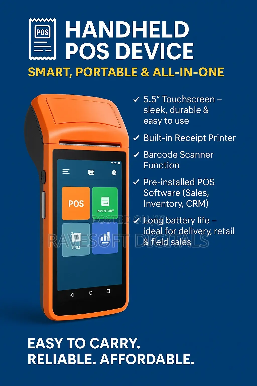 Handheld Pos Device – Smart, Portable All-in-One