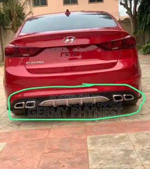 Hyundai Elantra 2018 Back Bumper Diffuser With Two Exhaust