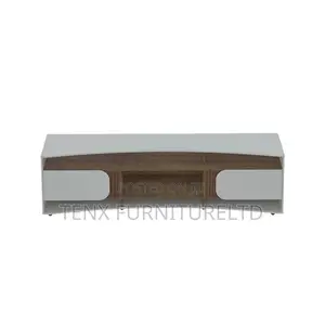 Tv Stand Elegance Off White/ Slatted Pine