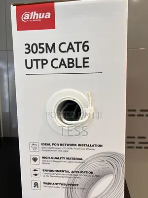 Dahua Utp Cat6 Cable Pure Copper 305m Dh-Pfm920i-6un-C