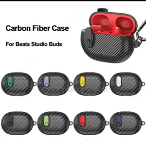 Carbon Fiber Protective Case for Beats Studio Buds and Buds+