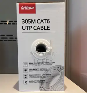 Dahua Cat6 Network Cable 305m Utp Pure Copper Pfm920i-6un-C