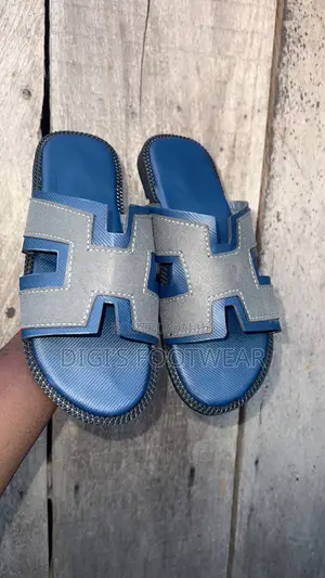 Blue and Ash Hermes Combo Slipper