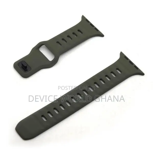 Monochrome Silicone Strap for Apple Watch All Modes S1-S10
