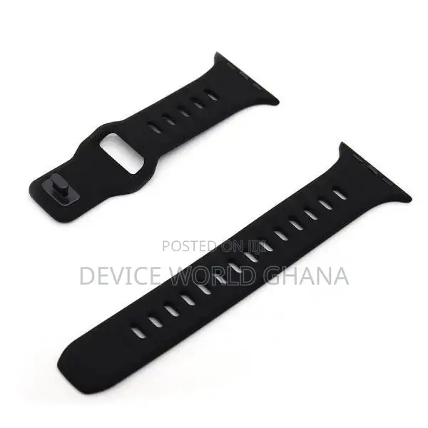 Monochrome Silicone Strap for Apple Watch All Modes S1-S10