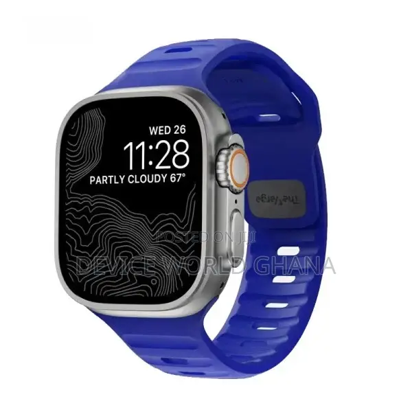 Monochrome Silicone Strap for Apple Watch All Modes S1-S10