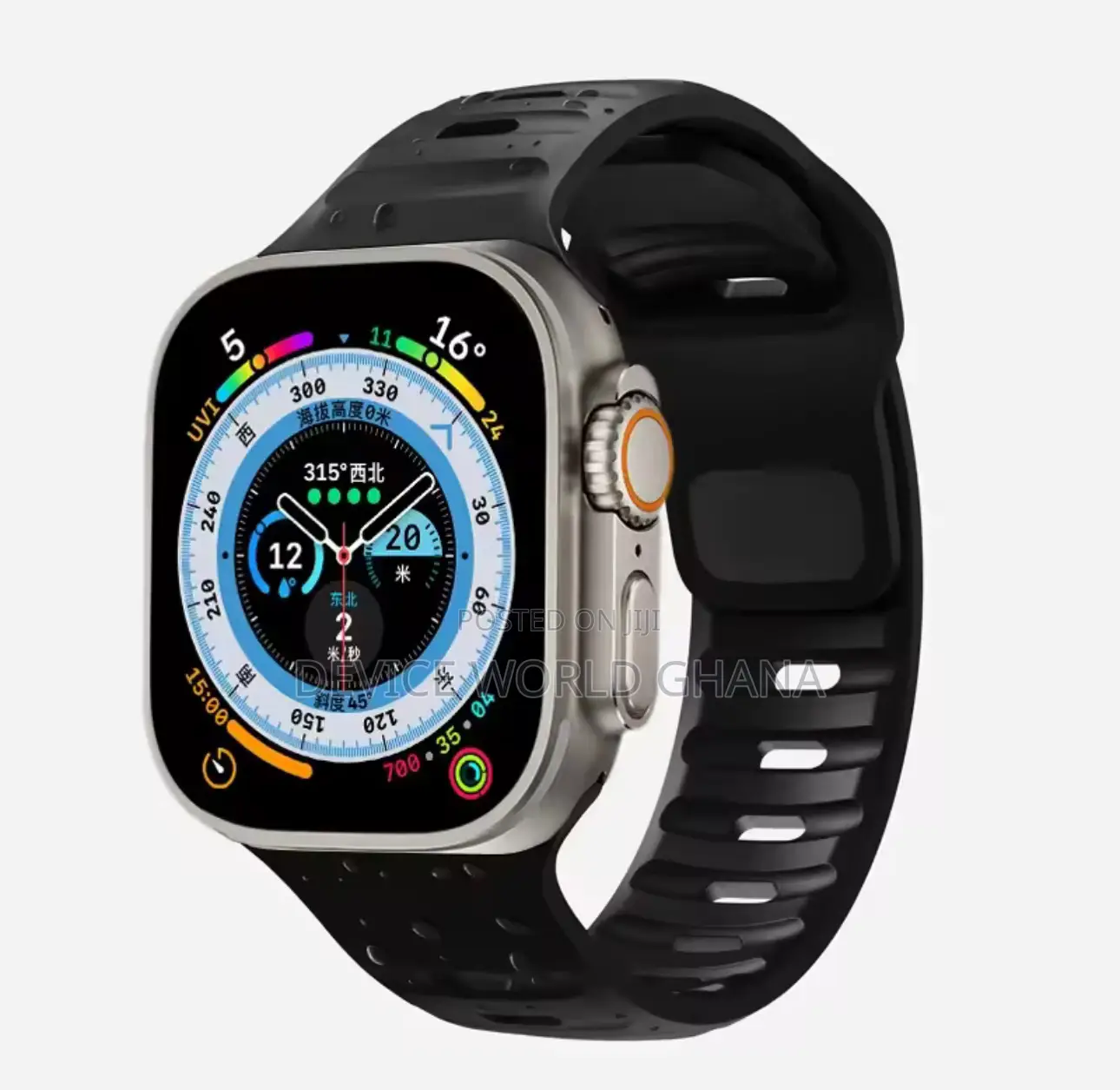 Monochrome Silicone Strap for Apple Watch All Modes S1-S10
