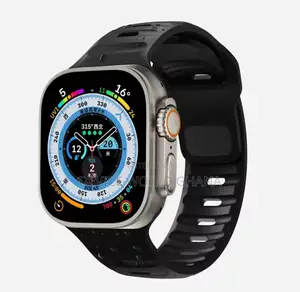 Monochrome Silicone Strap for Apple Watch All Modes S1-S10