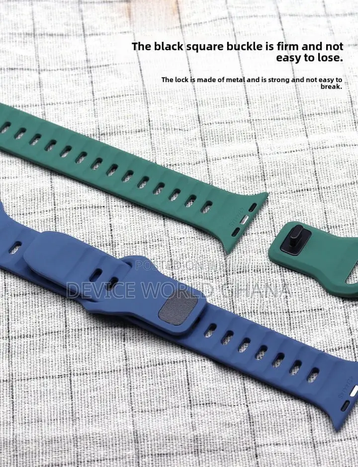 Monochrome Silicone Strap for Apple Watch All Modes S1-S10