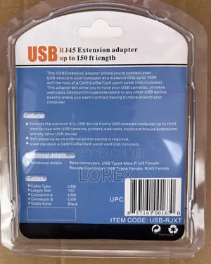 Usb to Lan Extender or Usb to Rj45 Extension 40meters