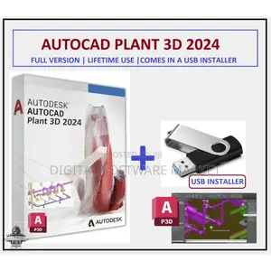 Autocad Plant 3d 2024 + Usb Installer Lifetime License